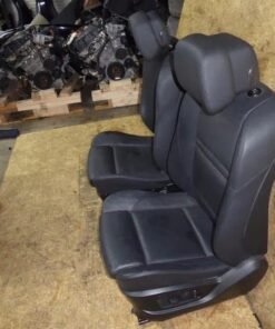 BMW E70 X5 Heated Front Sport Seats – Black Leather, Left & Right (OEM)