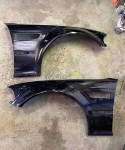 BMW E46 M3 Front Wings – Carbon Schwarz Metallic (Paint Code 416)